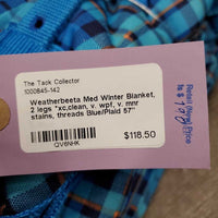 Med Winter Blanket, 2 legs *xc,clean, v. wpf, v. mnr stains, threads
