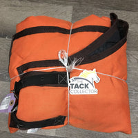 Insulated Rain/Winter Blanket, "Mocha", 2 legs *vgc, clean, wpf, older, mnr dirt/film, stains, frays