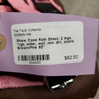Rain Sheet, 2 legs, *vgc, older, wpf, mnr dirt, stains
