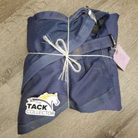 Rain Sheet, 2 legs, missing belly strap *gc/fair, 0 wpf, faded, dirt, rubs, repairs, mnr holes, snags, stains
