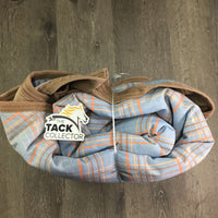 Med Winter Blanket, 2 legs *gc, clean, v. wpf, repairs, faded, mnr snags, stains, rubs, holes
