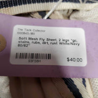 Soft Mesh Fly Sheet, 2 legs *gc, stains, rubs, dirt, rust
