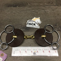 French Link Universal 2 Ring Big, Rubber Bit Guards, Center Lozenge *vgc/xc, clean, stain, scratches
