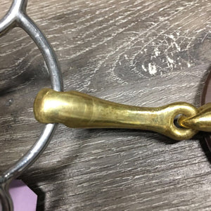 French Link Universal 2 Ring Big, Rubber Bit Guards, Center Lozenge *vgc/xc, clean, stain, scratches