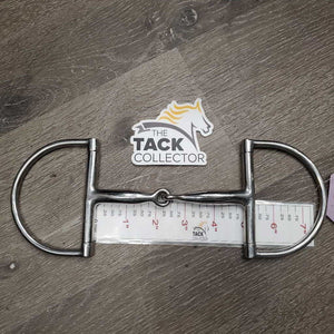 Med Hunter D Ring Snaffle Bit *gc/vgc, clean, mnr scuffs, stain, scratches & paint?, loose joint