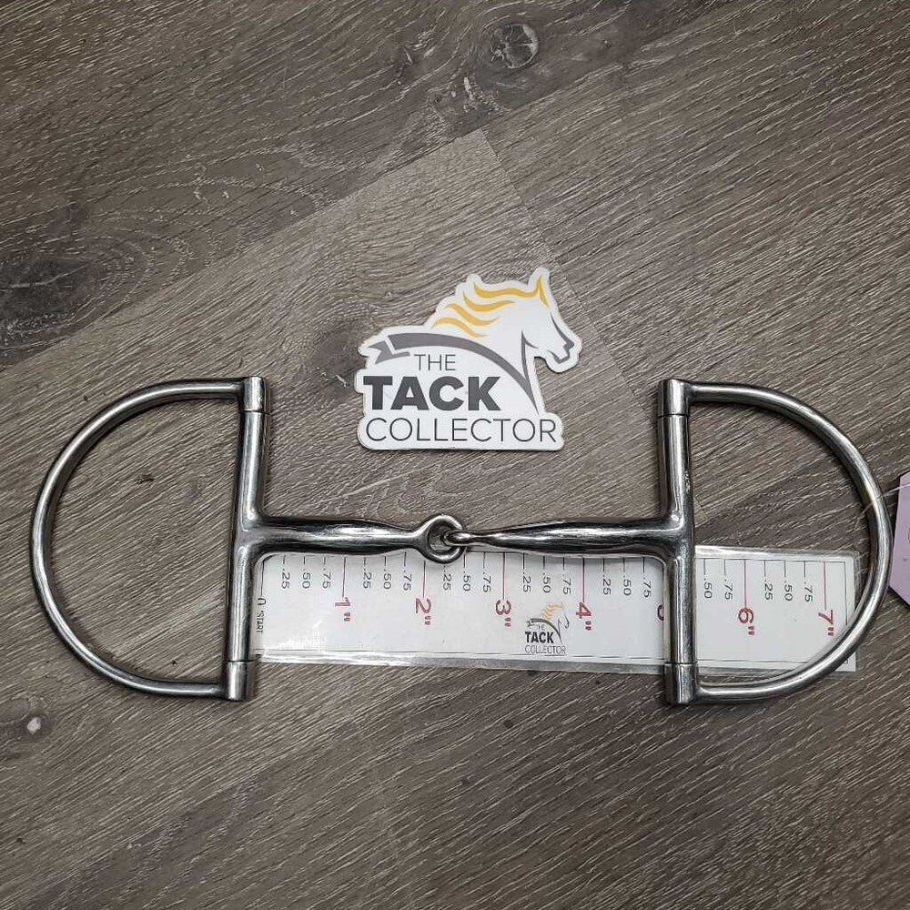 Med Hunter D Ring Snaffle Bit *gc/vgc, clean, mnr scuffs, stain, scratches & paint?, loose joint