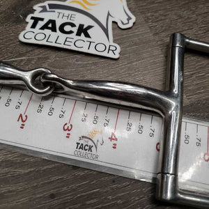Med Hunter D Ring Snaffle Bit *gc/vgc, clean, mnr scuffs, stain, scratches & paint?, loose joint
