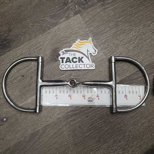 Med Hunter D Ring Snaffle Bit *gc/vgc, clean, mnr scuffs, stain, scratches & paint?, loose joint