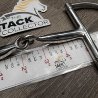 Med Hunter D Ring Snaffle Bit *gc/vgc, clean, mnr scuffs, stain, scratches & paint?, loose joint
