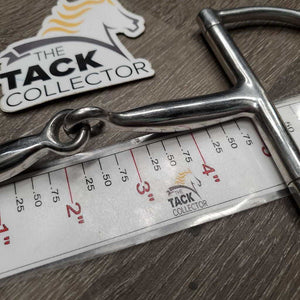 Med Hunter D Ring Snaffle Bit *gc/vgc, clean, mnr scuffs, stain, scratches & paint?, loose joint