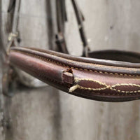 FS/Rsd Padded Bridle *gc/fair, stretched keepers, trimmed end, mnr dirt, split noseband, loose hooks