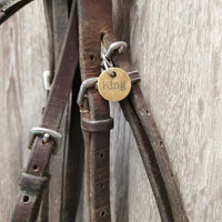 FS/Rsd Padded Bridle *gc/fair, stretched keepers, trimmed end, mnr dirt, split noseband, loose hooks
