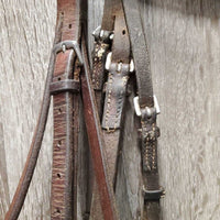FS/Rsd Padded Bridle *gc/fair, stretched keepers, trimmed end, mnr dirt, split noseband, loose hooks
