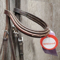 FS/Rsd Padded Bridle *gc/fair, stretched keepers, trimmed end, mnr dirt, split noseband, loose hooks
