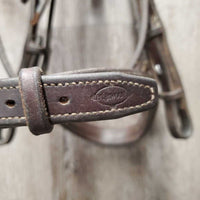 FS/Rsd Padded Bridle *gc/fair, stretched keepers, trimmed end, mnr dirt, split noseband, loose hooks
