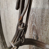 FS/Rsd Padded Bridle *gc/fair, stretched keepers, trimmed end, mnr dirt, split noseband, loose hooks

