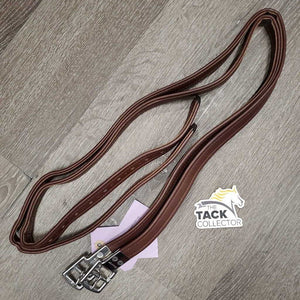 Thick Soft Nylon Lined Stirrup Leathers *xc/vgc, mnr dents, rubs & twists, clean