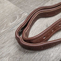 Thick Soft Nylon Lined Stirrup Leathers *xc/vgc, mnr dents, rubs & twists, clean