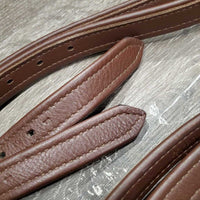 Thick Soft Nylon Lined Stirrup Leathers *xc/vgc, mnr dents, rubs & twists, clean
