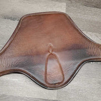 Lg Leather Belly Girth, 2x Elastics, 2x D Rings, Caribiner *gc, clean, hairy, rubs, scrapes, stains, older

