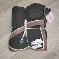 Cotton Stable Sheet, "King", stain lining, fleece wither *vgc, clean, pilly, mnr hair, threads, faded, repair
