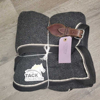 Hvy Wool Cooler "King" *vgc, mnr hair, pills, threads, rubs, dirt, faded
