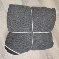 Hvy Wool Cooler "King" *vgc, mnr hair, pills, threads, rubs, dirt, faded