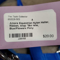 Nylon Halter, Ribbon, snap *like new