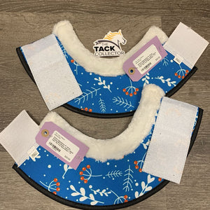 Pr Wrap Around Bell Boots, velcro, fleece tops *like new