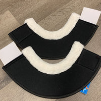 Pr Wrap Around Bell Boots, velcro, fleece tops *like new