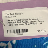 Pr Wrap Around Bell Boots, velcro, fleece tops *like new