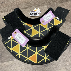 Pr Wrap Around Bell Boots, velcro, fleece tops *like new