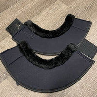 Pr Wrap Around Bell Boots, velcro, fleece tops *like new
