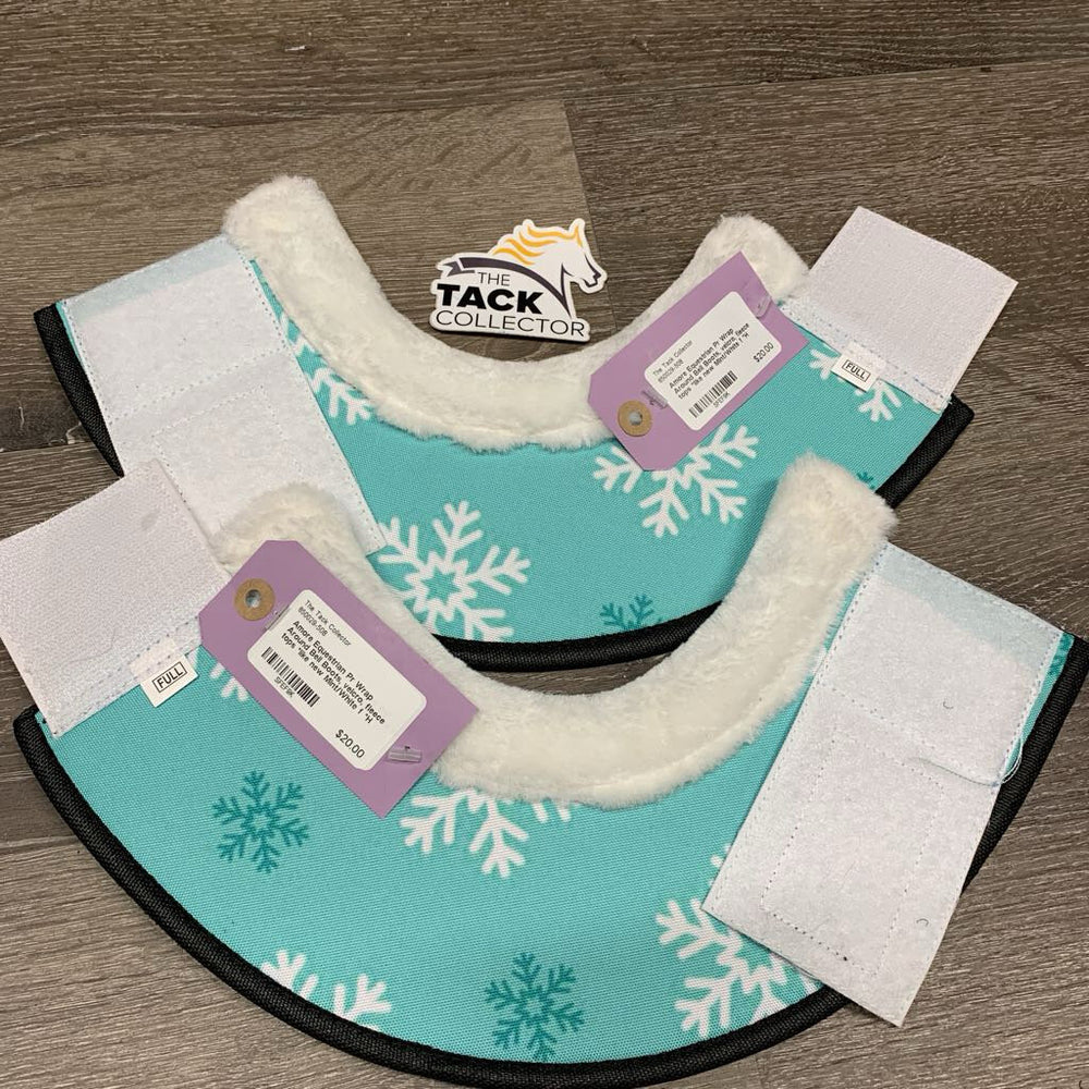 Pr Wrap Around Bell Boots, velcro, fleece tops *like new