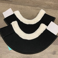 Pr Wrap Around Bell Boots, velcro, fleece tops *like new