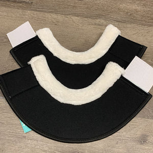 Pr Wrap Around Bell Boots, velcro, fleece tops *like new