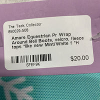 Pr Wrap Around Bell Boots, velcro, fleece tops *like new