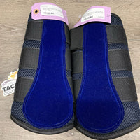 Pr Closed Mesh Boots, velcro, velvet trim *like new
