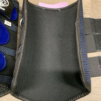Pr Closed Mesh Boots, velcro, velvet trim *like new
