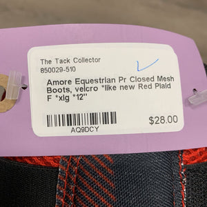 Pr Closed Mesh Boots, velcro *like new