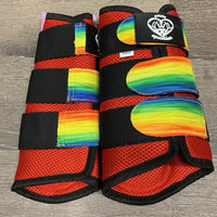 Pr Closed Mesh Boots, velcro *like new
