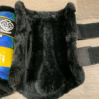 Pr Fleece Lined Closed Boots, velcro *like new
