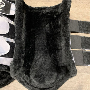 Pr Fleece Lined Closed Boots, velcro *like new