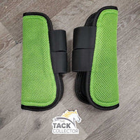Pr Open Front & Hind Mesh Boots, velcro *like new, frayed/loose edges

