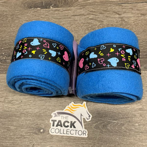 Pr Fleece Polos, ribbon *like new