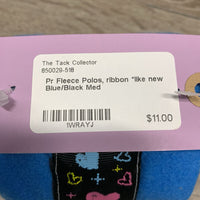 Pr Fleece Polos, ribbon *like new