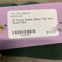 Pr Fleece Polos, ribbon *like new
