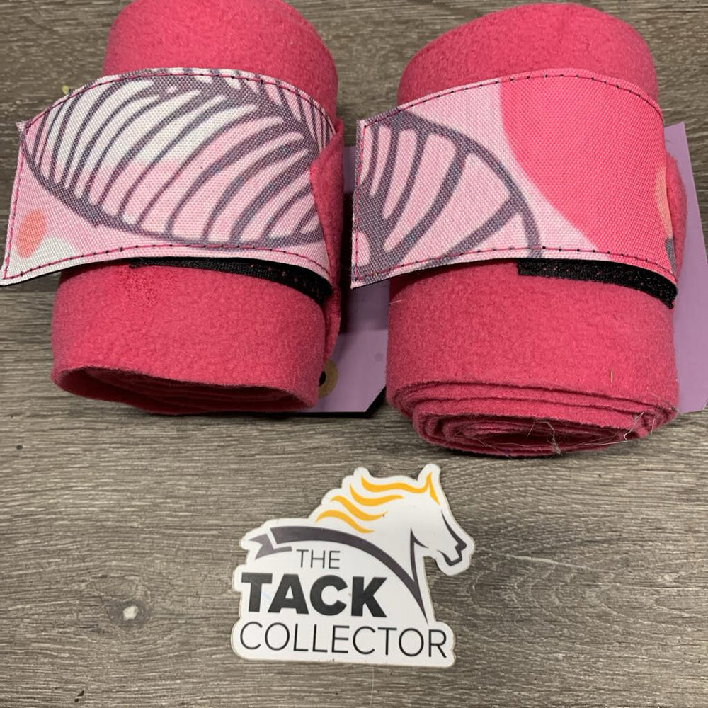 Pr Fleece Polos, ribbon *like new
