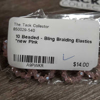 10 Beaded - Bling Braiding Elastics *new
