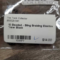 10 Beaded - Bling Braiding Elastics *new
